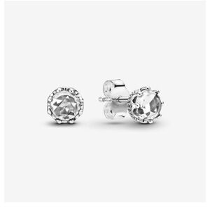 Pandora Sparkling Crown Crystal Stud Earrings